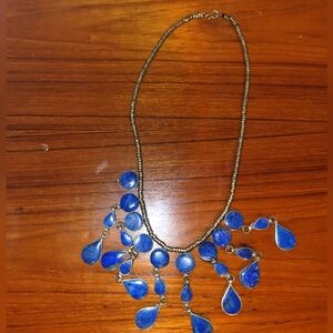 Blue stone necklace